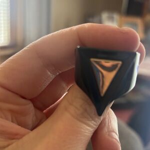 Paparazzi Black and Gold Geometric Ring